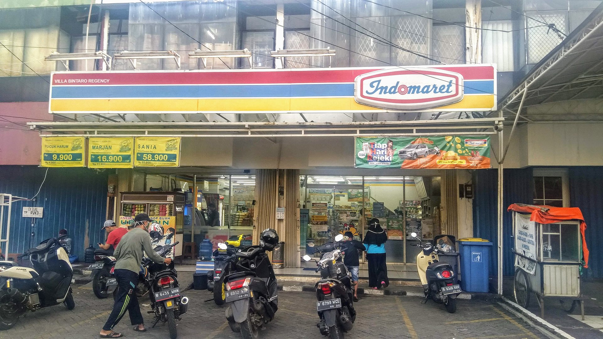 A branch of Indomaret convenience store in South Tangerang, Banten, Indonesia